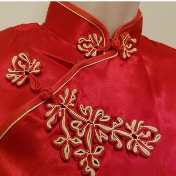 Vintage Dresses & Skirts - Vintage red cheongsam